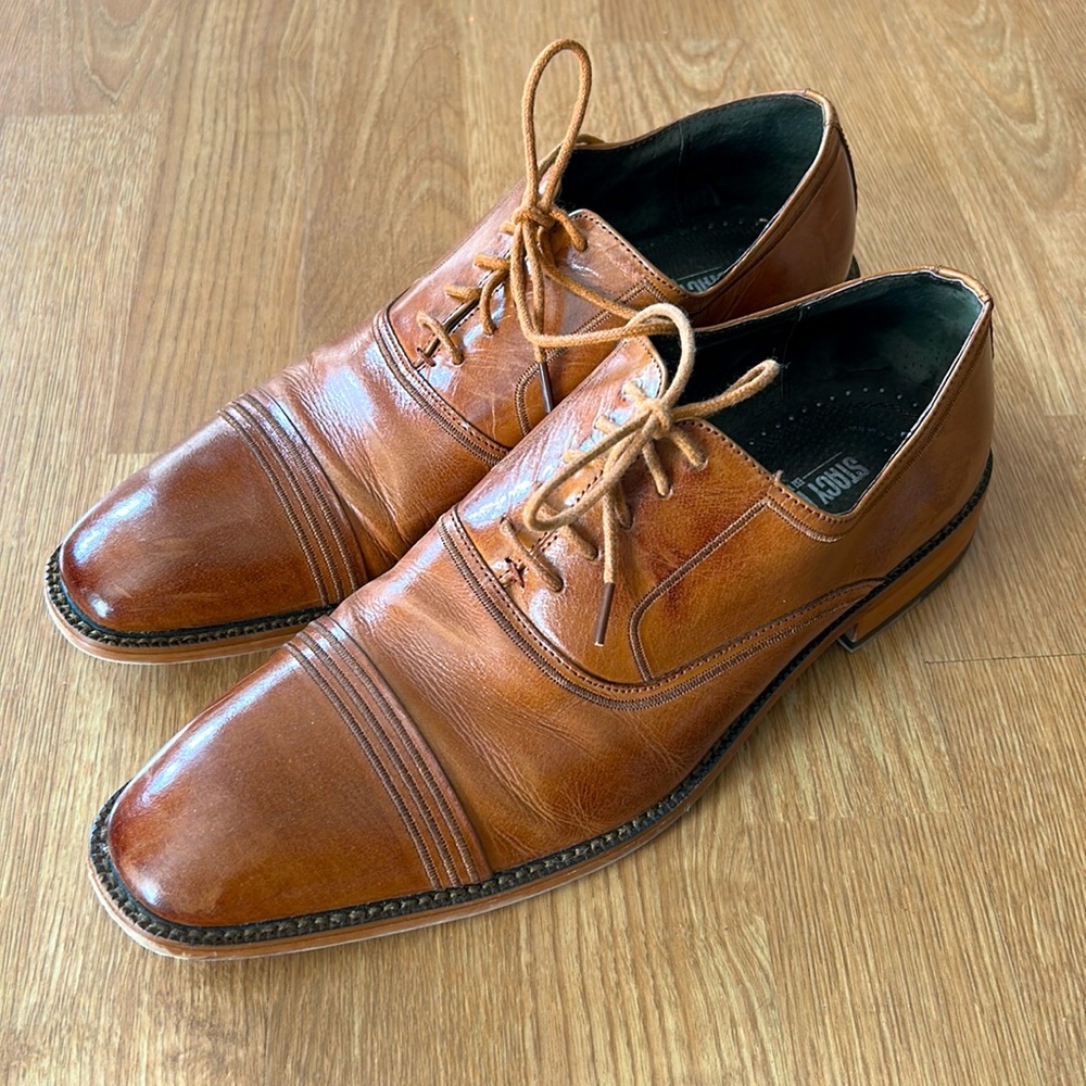 Stacy Adams Bingham Oxfords (Buffalo Leather)